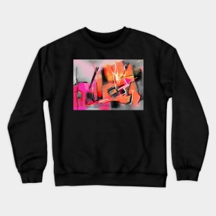 Pink and orange London abstract Crewneck Sweatshirt